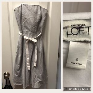 Ann Taylor Loft strapless dress, size 4.